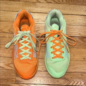 Nike Athletic Shoes Orange and Mint